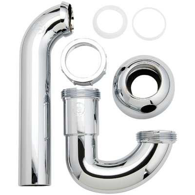 1-1/2 Chrome Plastic P-Trap