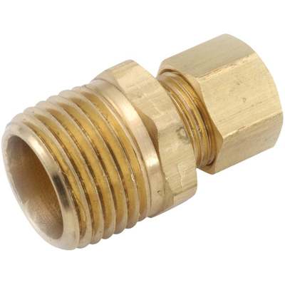 Anderson Metals 1/4 In. x 1/4 In. Brass Male Union Compression Adapter