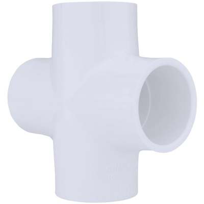 1-1/4" PVC SLIP CROSS