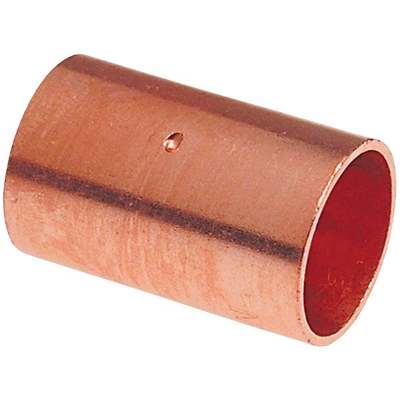 NIBCO 1/4 In. x 1/4 In. Copper Coupling with Stop