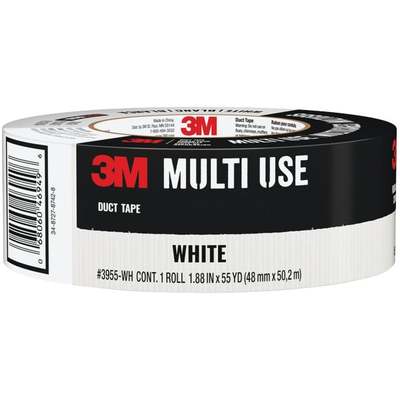 3M 1.88 In. x 55 Yd. Colored Duct Tape, White