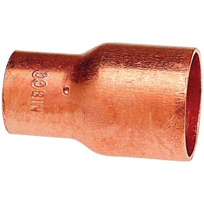 NIBCO 1/2 In. x 1/4 In. Reducing Copper Coupling with Stop