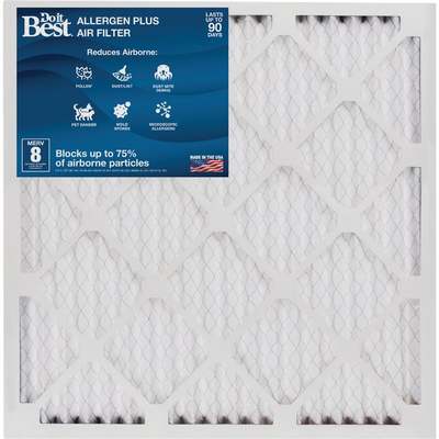 Do it Best 12 In. x 24 In. x 1 In. MERV 8 Furnace Filter