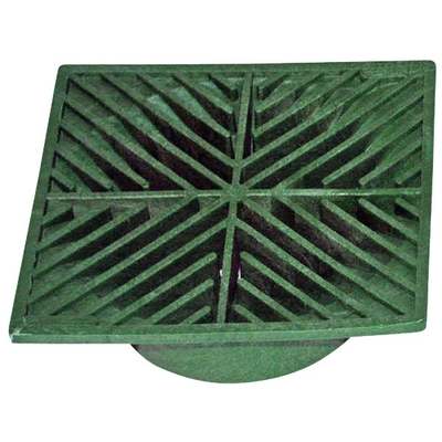 6" SQUARE GREEN GRATE
