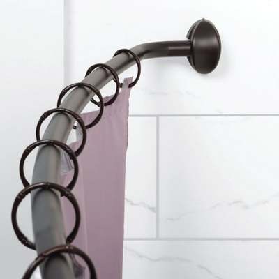 HB CURVED ADJ SHOWER ROD