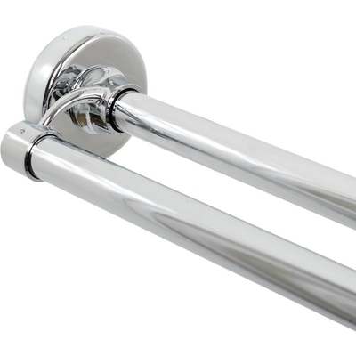 CHROME DOUBLE SHOWER ROD