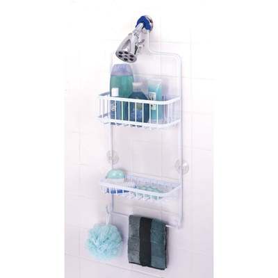 WHITE SHOWER HEAD CADDY