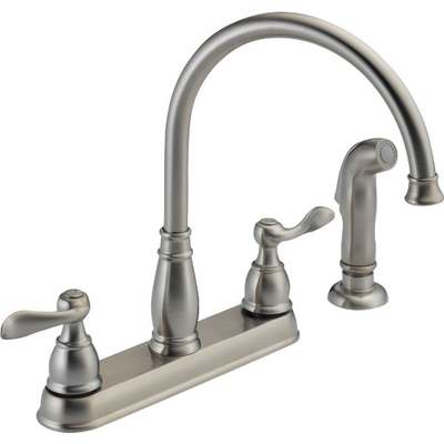 Delta 2h Ss Kit Faucet W/spry