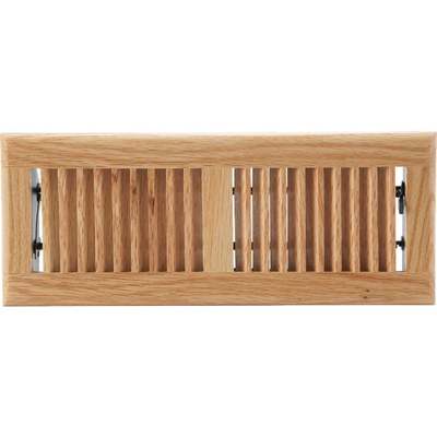 Home Impressions 4 In. x 12 In. Light Oak Floor Register