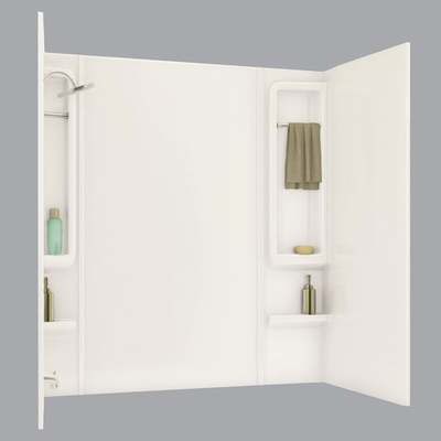 5-PC WHITE TUB WALL KIT
