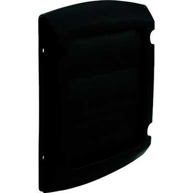 BLK 4" LOUVERED CAP