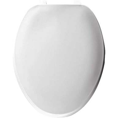 ELNGTD WHT TOILET SEAT