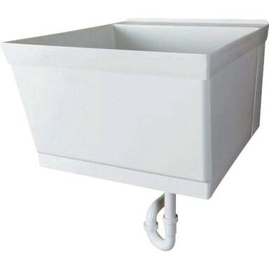 19G WHT UTILITY TUB