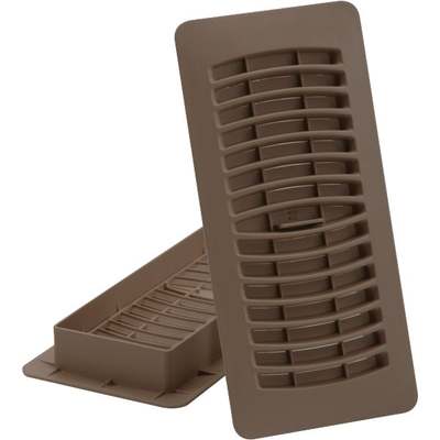 10"X4" BROWN FLOOR REGISTER