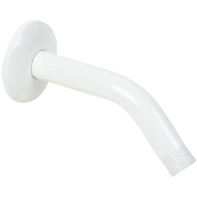 6" WHT SHOWER ARM/FLANGE