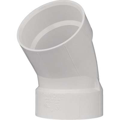 6" 45D PVC-DWV ELBOW