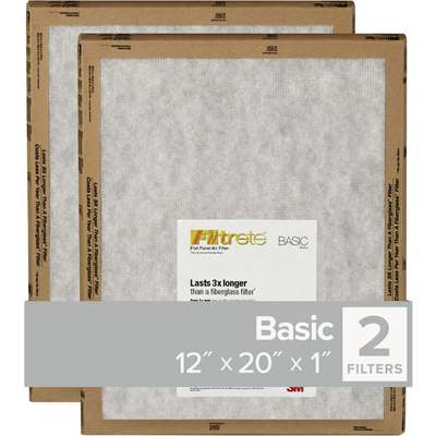 12X20X1 2PK BASIC FILTER