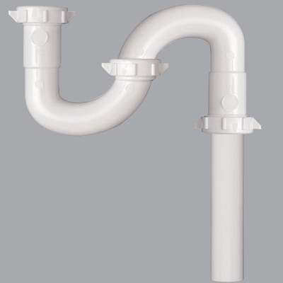 1-1/2 WHT PLASTIC S-TRAP