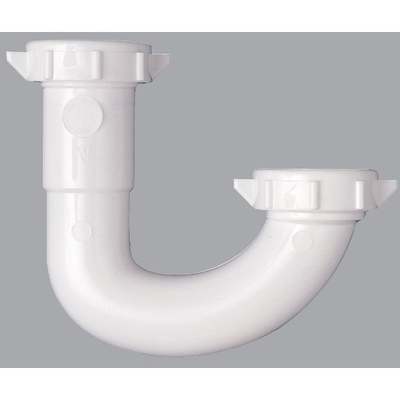 1-1/2 WHT PLASTIC J-BEND