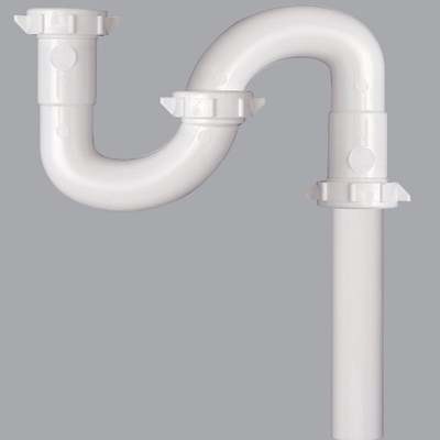 1-1/4 WHT PLASTIC S-TRAP