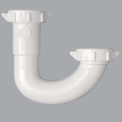 1-1/4 WHT PLASTIC J-BEND