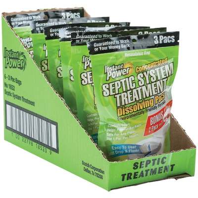 3PK INS PWR SEPTIC TREAT