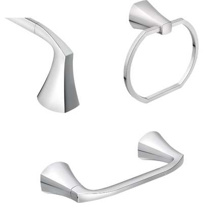 Moen Lindor Chrome Bath Hdwe Set