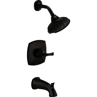 Delta Sandover Matte Blk Tb/shwr