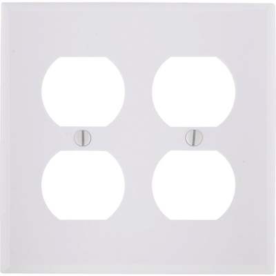 WHT 4-OUTLET WALL PLATE