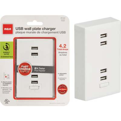 WHT 2.1A 4 USB CHARGER