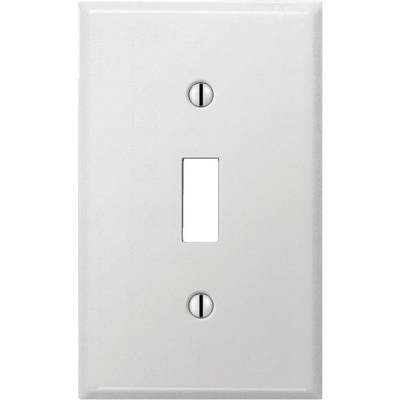 1G Switch Plate Steel White