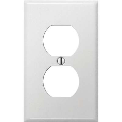 1G Duplex Plate Steel White