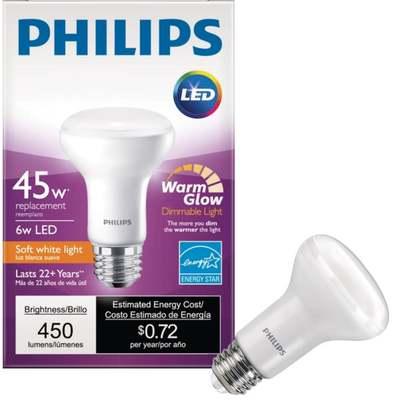 6W R20 LED 27K BULB