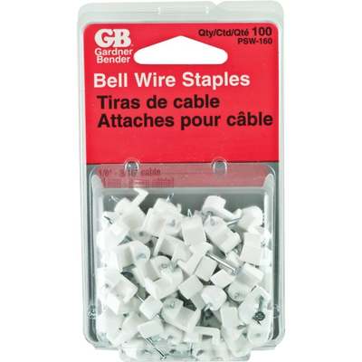 100pk 3/16 White Staple