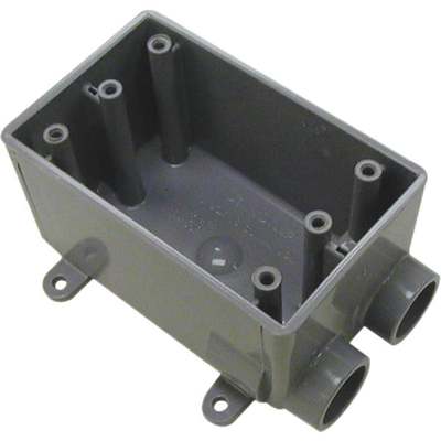 Carlon 1-Gang PVC Molded Rigid Non-Metallic Dead-End Termination Wall Box,