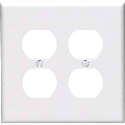 WHT 4-OUTLET WALL PLATE