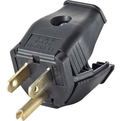 15A BLK GRD CORD PLUG