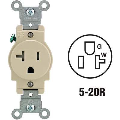 20A IV TAMPR SGL OUTLET