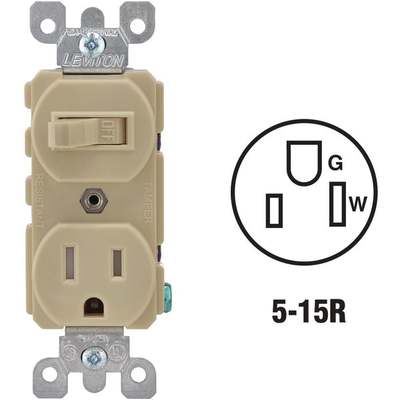 15A SWTCH & OUTLET IVORY