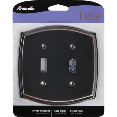 2TGL AGD BRNZ WALL PLATE