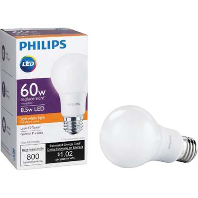 8.5W A19 SW MED LED BULB