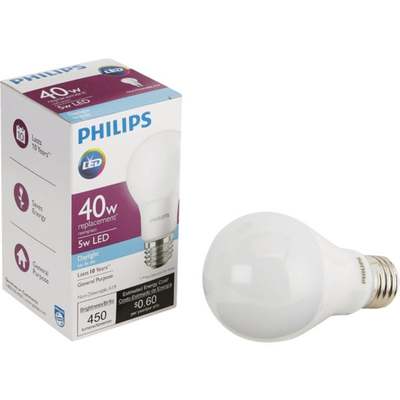 5W 50K A19 NDIM LED BULB