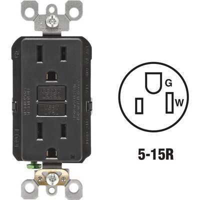 15A BLK SLFT GFCI OUTLET