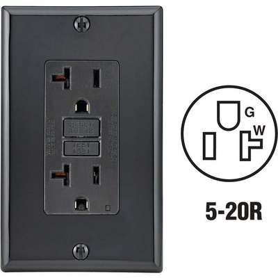 20A BLK SLFT GFCI OUTLET