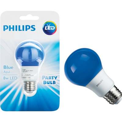 8W A19 BLUE LED BULB