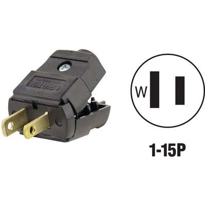 BLK 15A PLUG