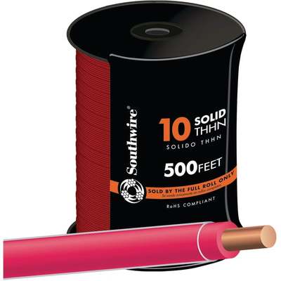 500' 10SOL RED THHN WIRE