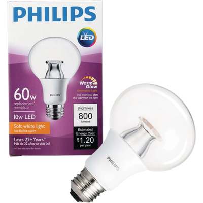 10W/60W CLEAR LED G25 DIM