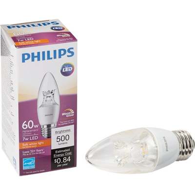 7W MED CL DIM LED BULB