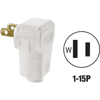 WHI 15A ANGLE PLUG